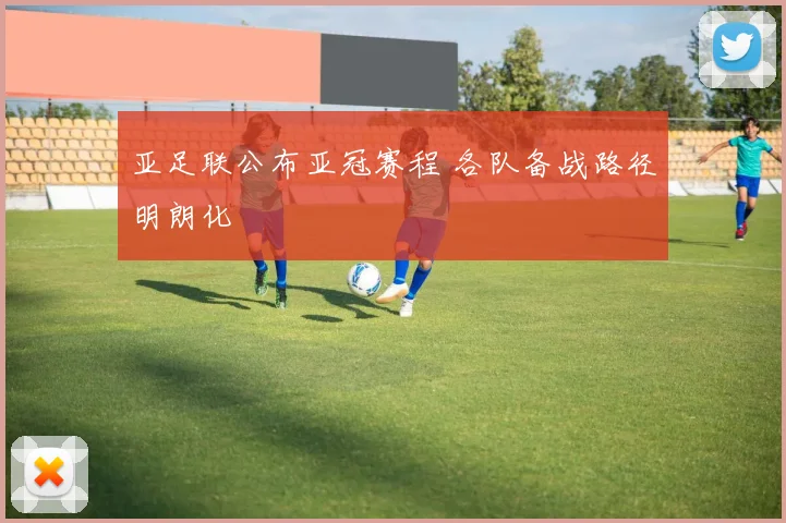 亚足联公布亚冠赛程 各队备战路径明朗化